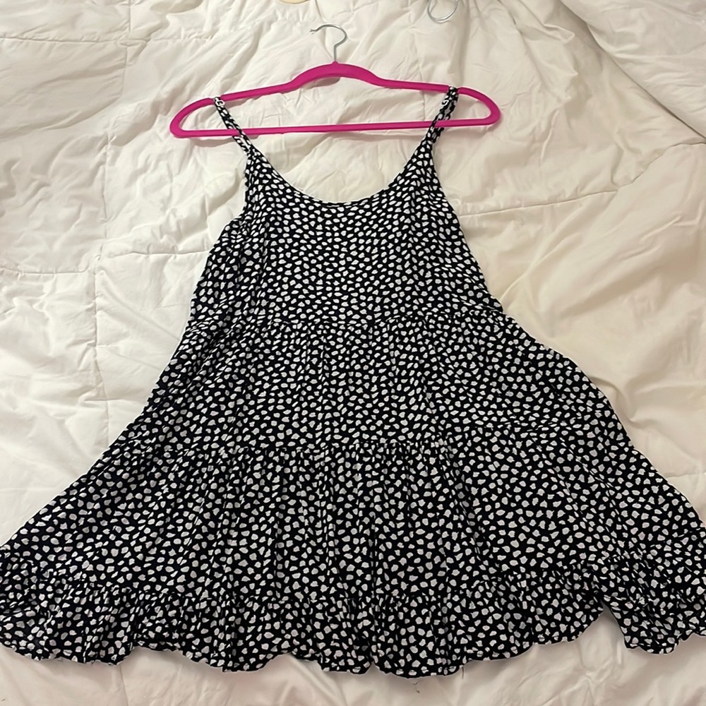 Black and White Soeckled dress